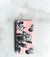 Garden Roses pink and black Wallet case with strap