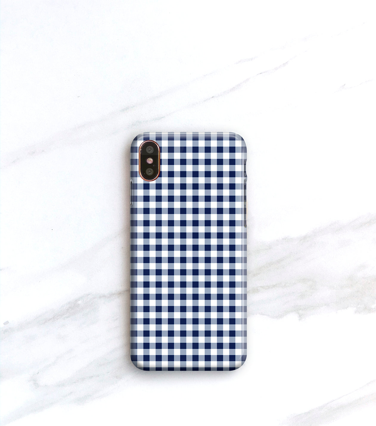Black Gingham Case for iPhone X