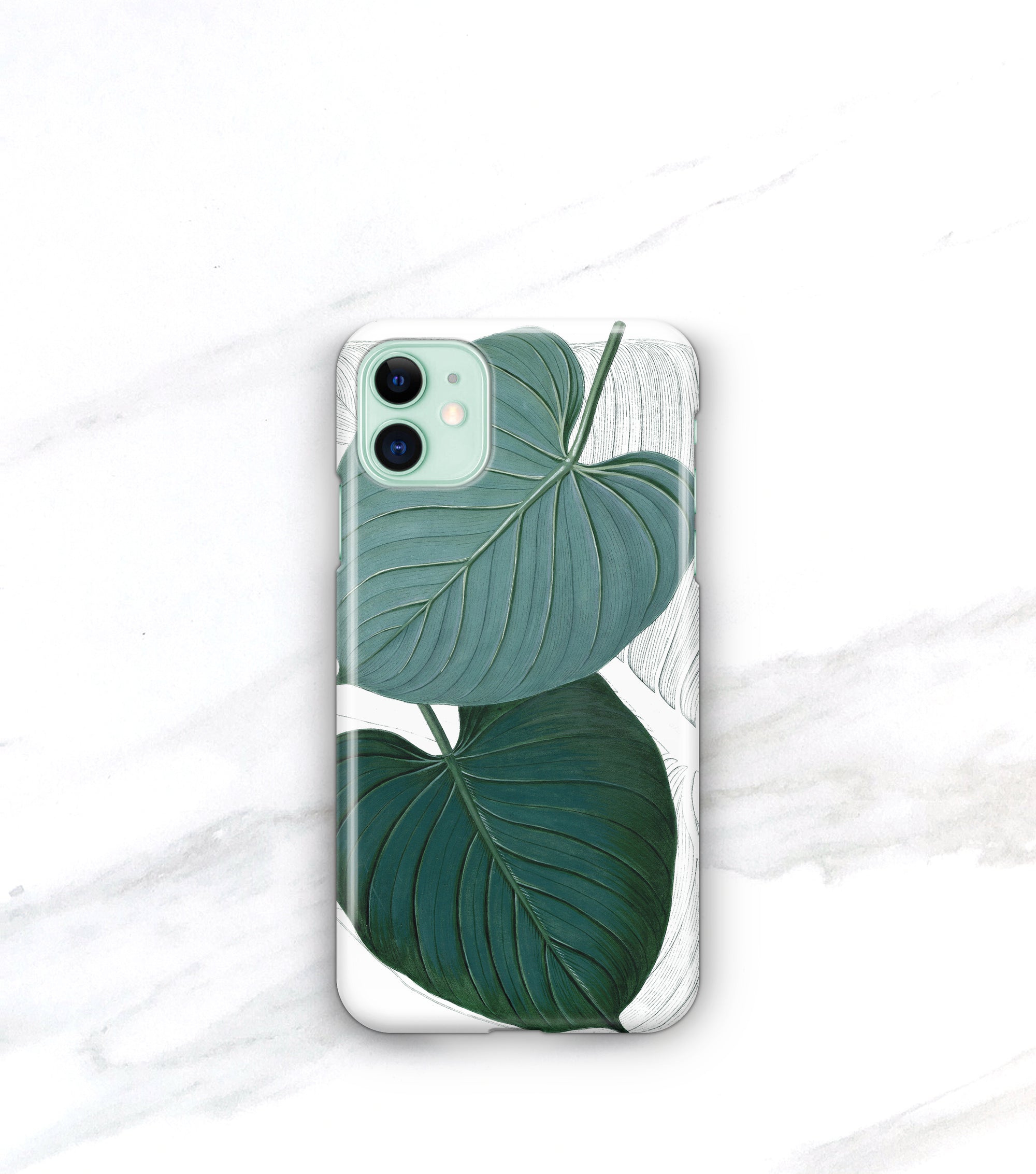 modern tropical leaf iPhone 11 pro max case