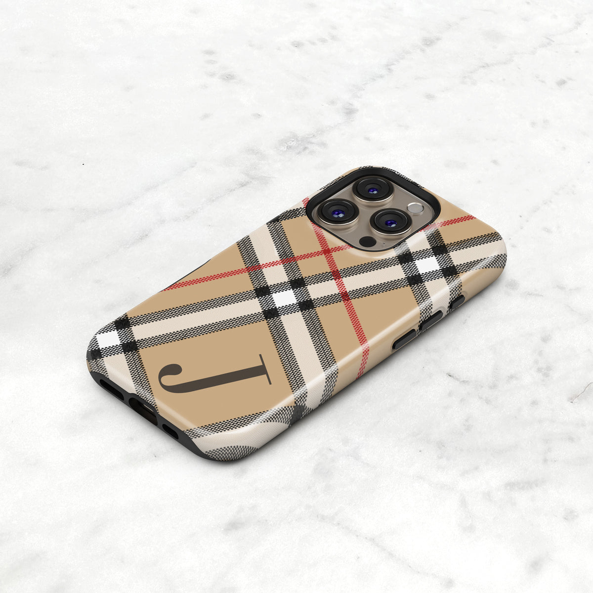 Heritage Plaid Case | Camel