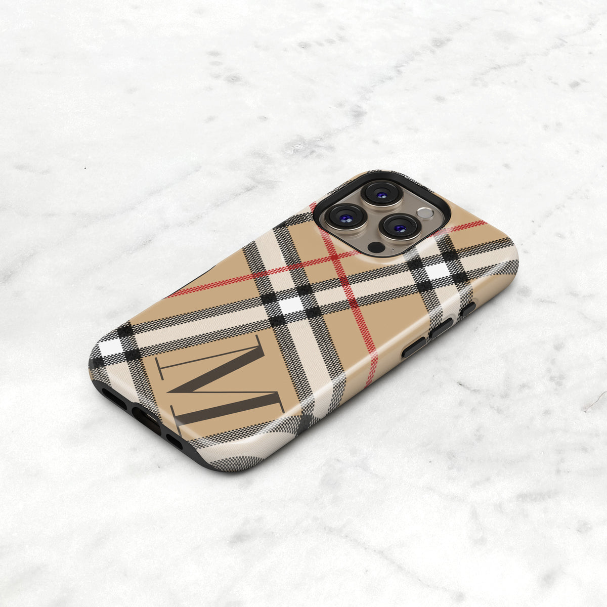 Heritage Plaid Case | Camel