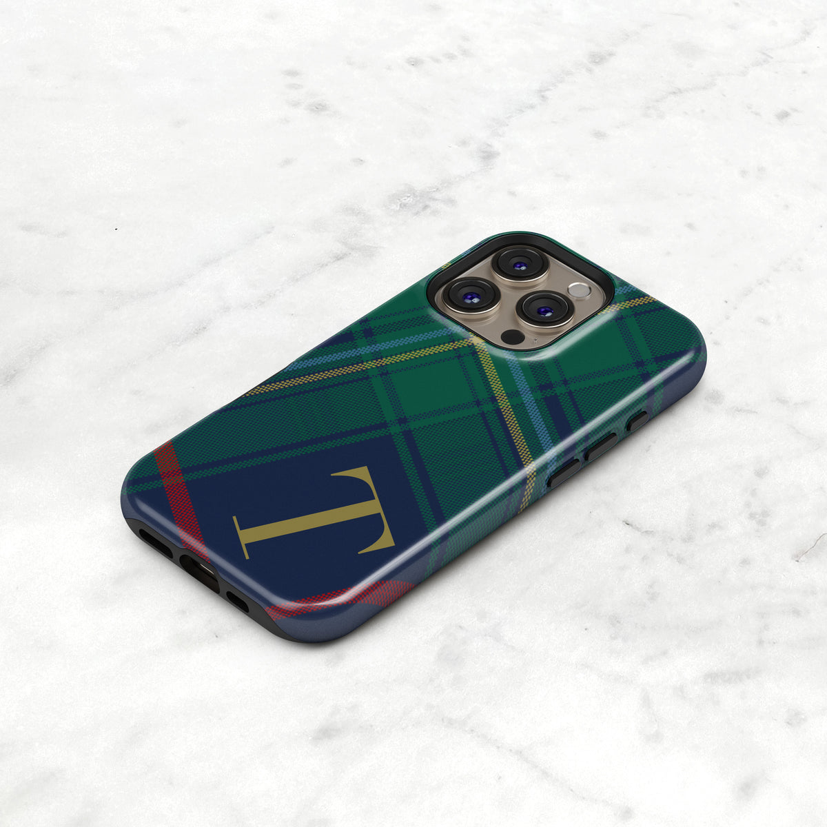 Heritage Plaid Case | Blue &amp; Green