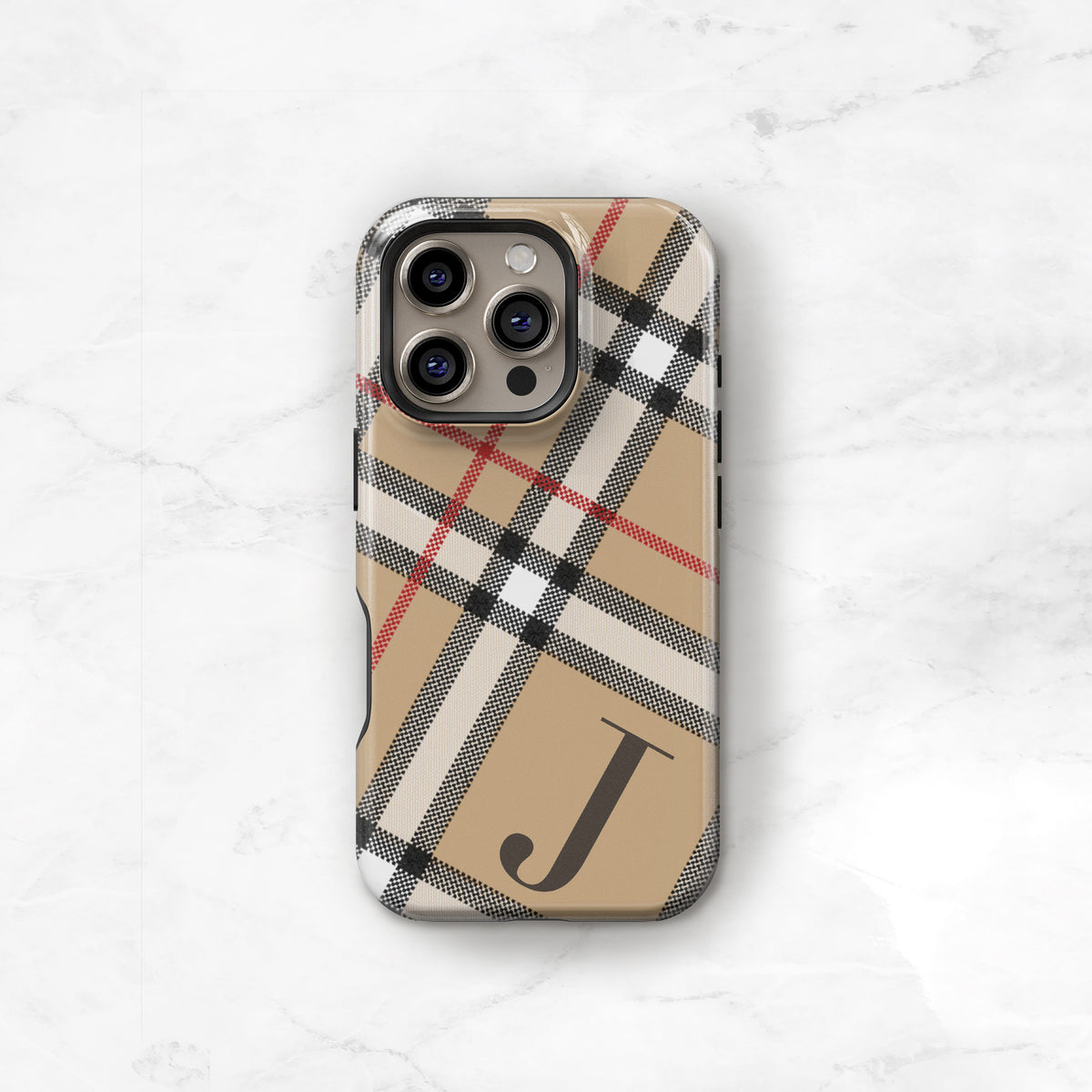 Heritage Plaid Case | Camel