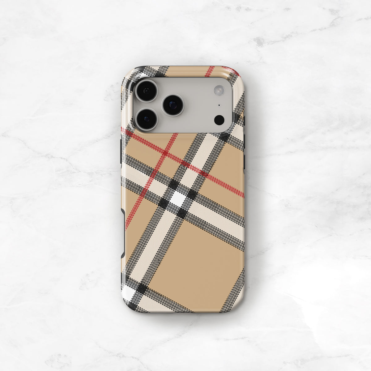 Heritage Plaid Case | Camel