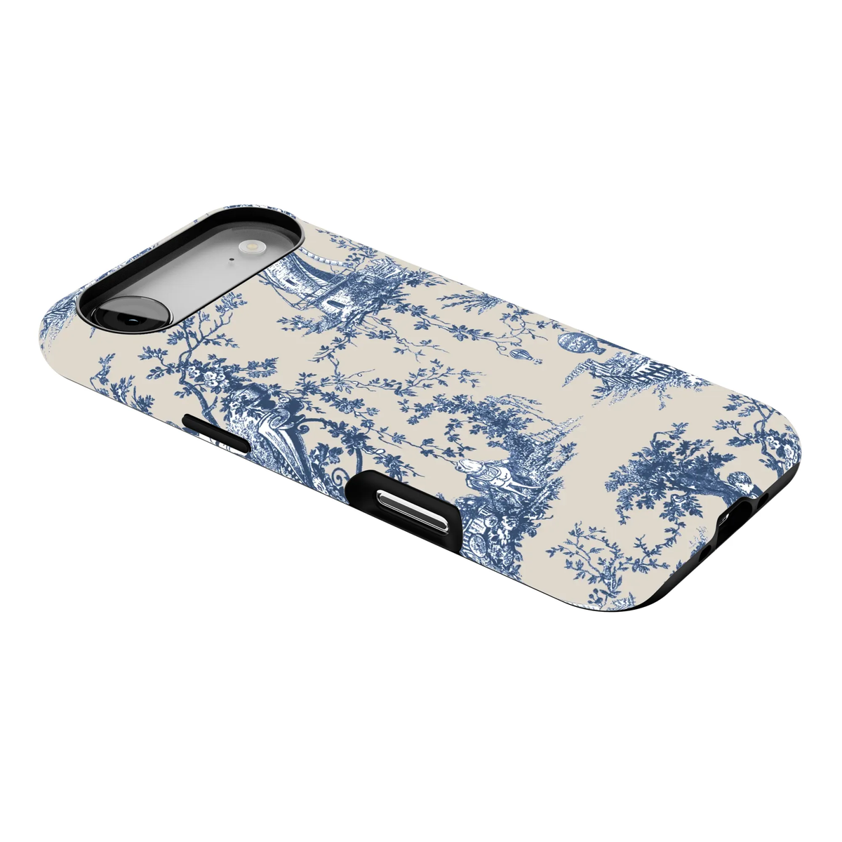 Toile Case | Navy Blue
