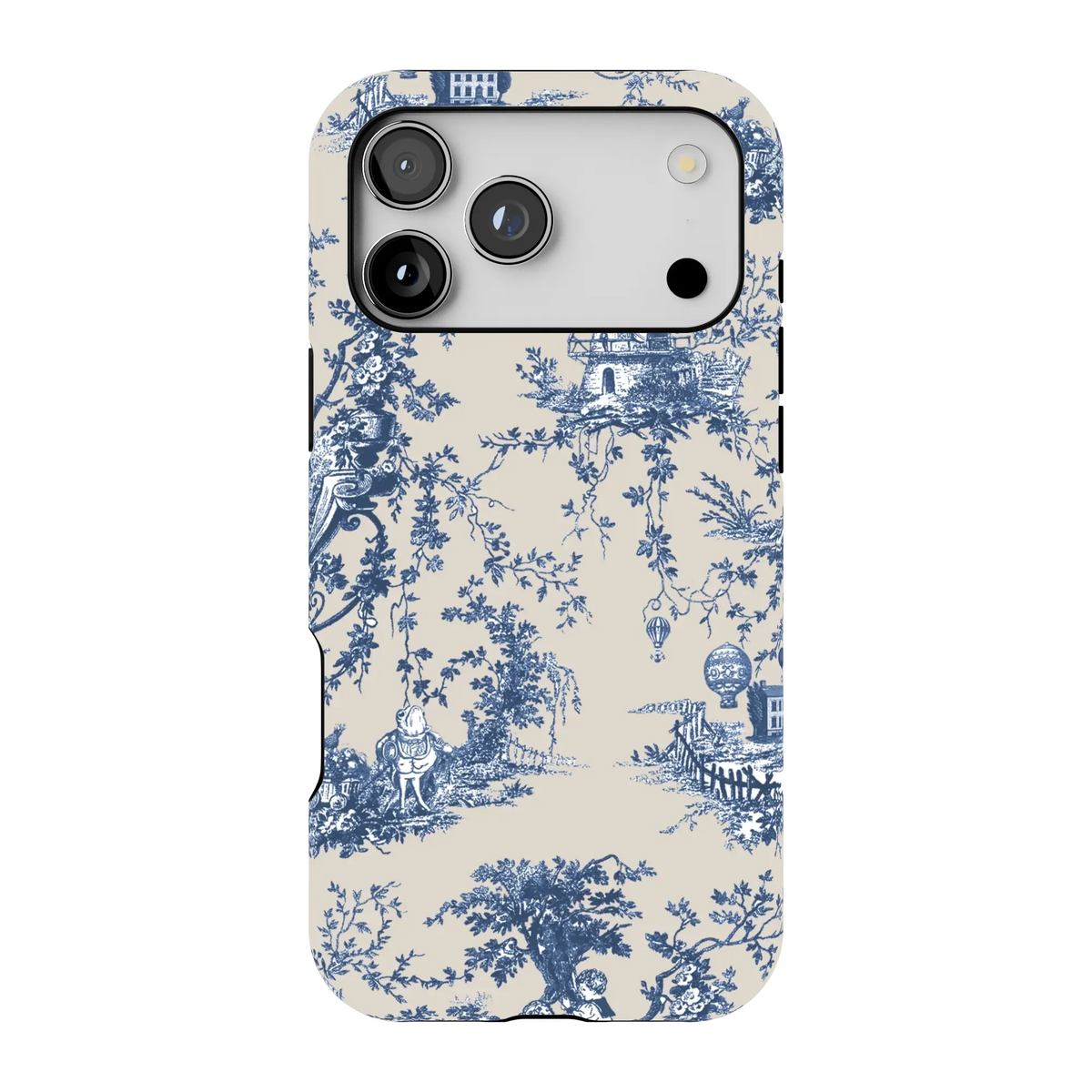 Toile Case | Navy Blue