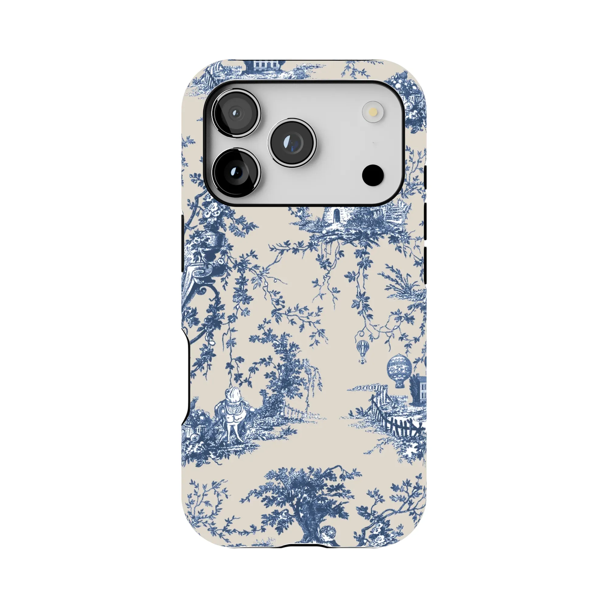 Toile Case | Navy Blue