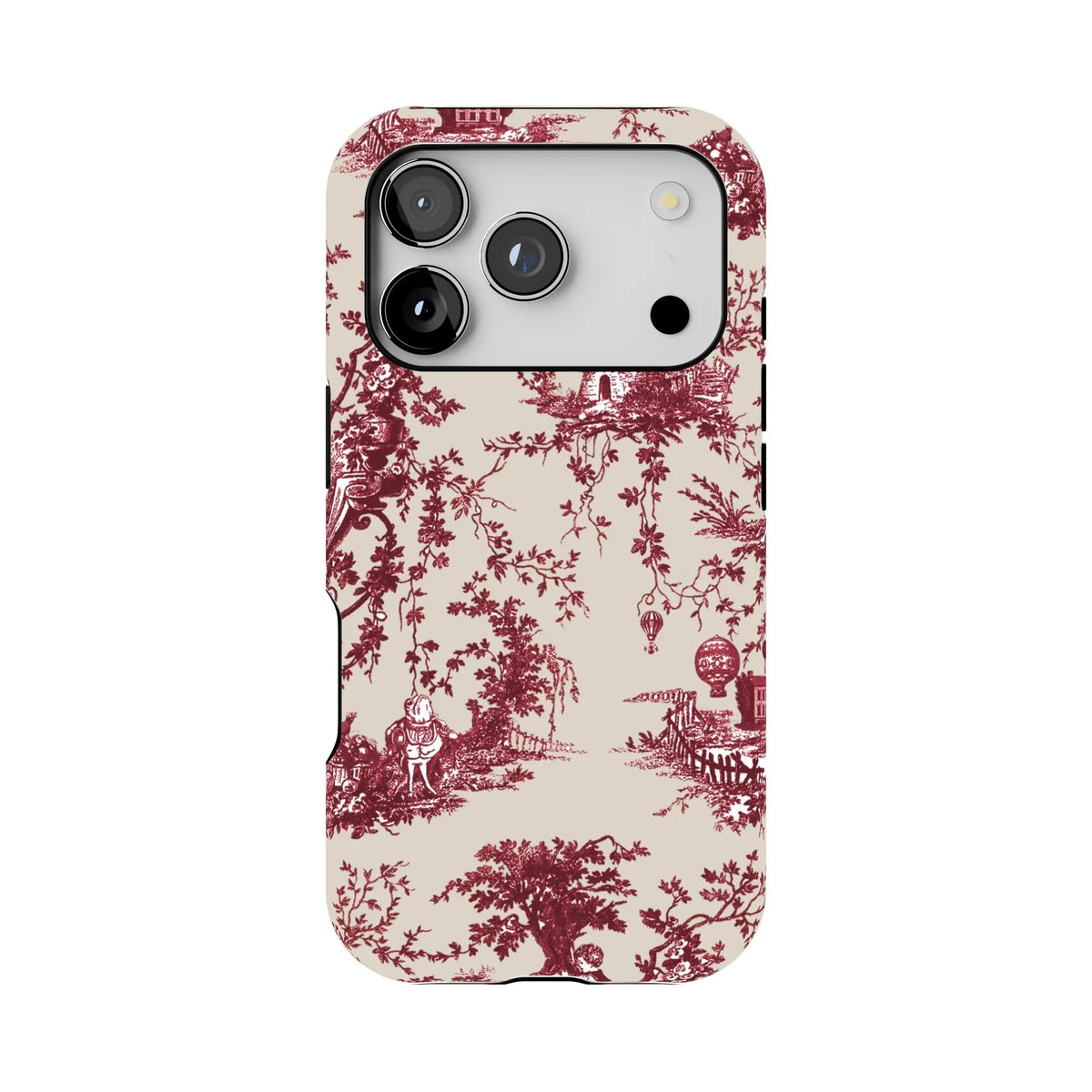 Toile Case | Burgundy