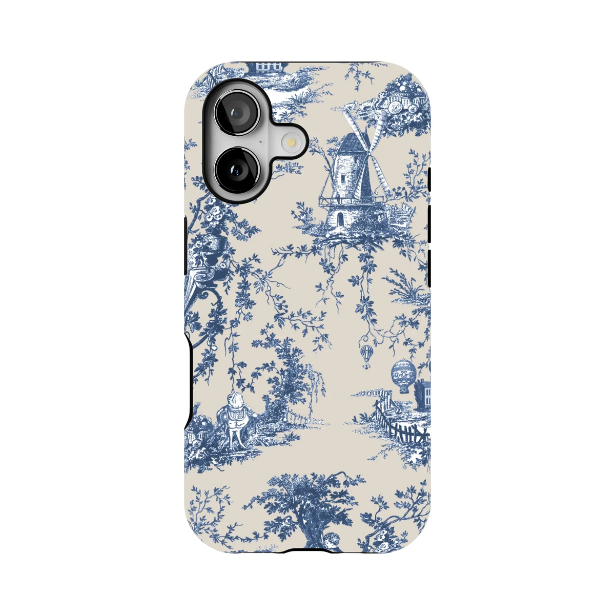 Toile Case | Navy Blue