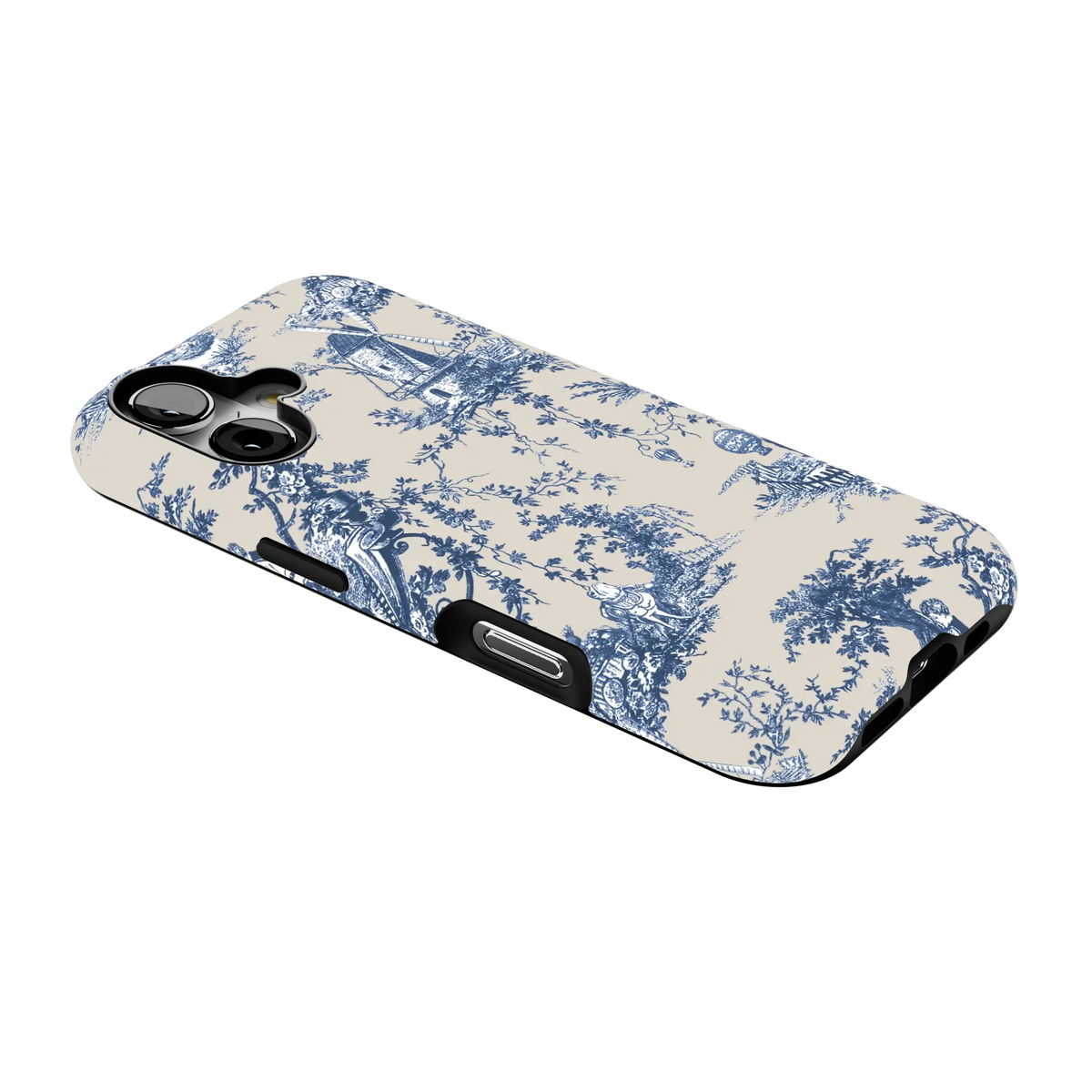Toile Case | Navy Blue