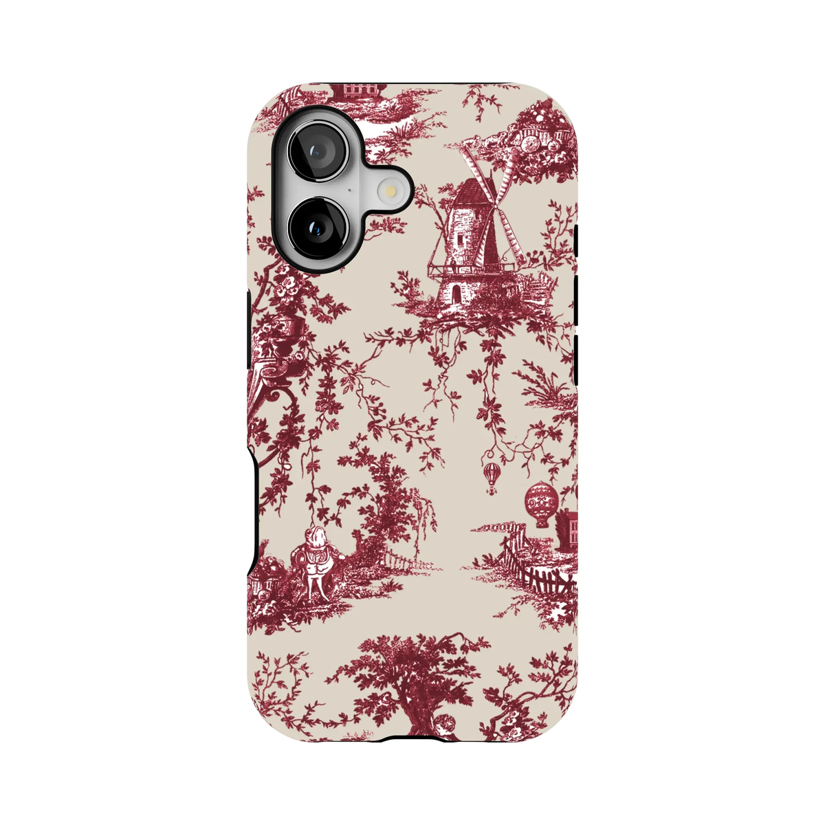Toile Case | Burgundy
