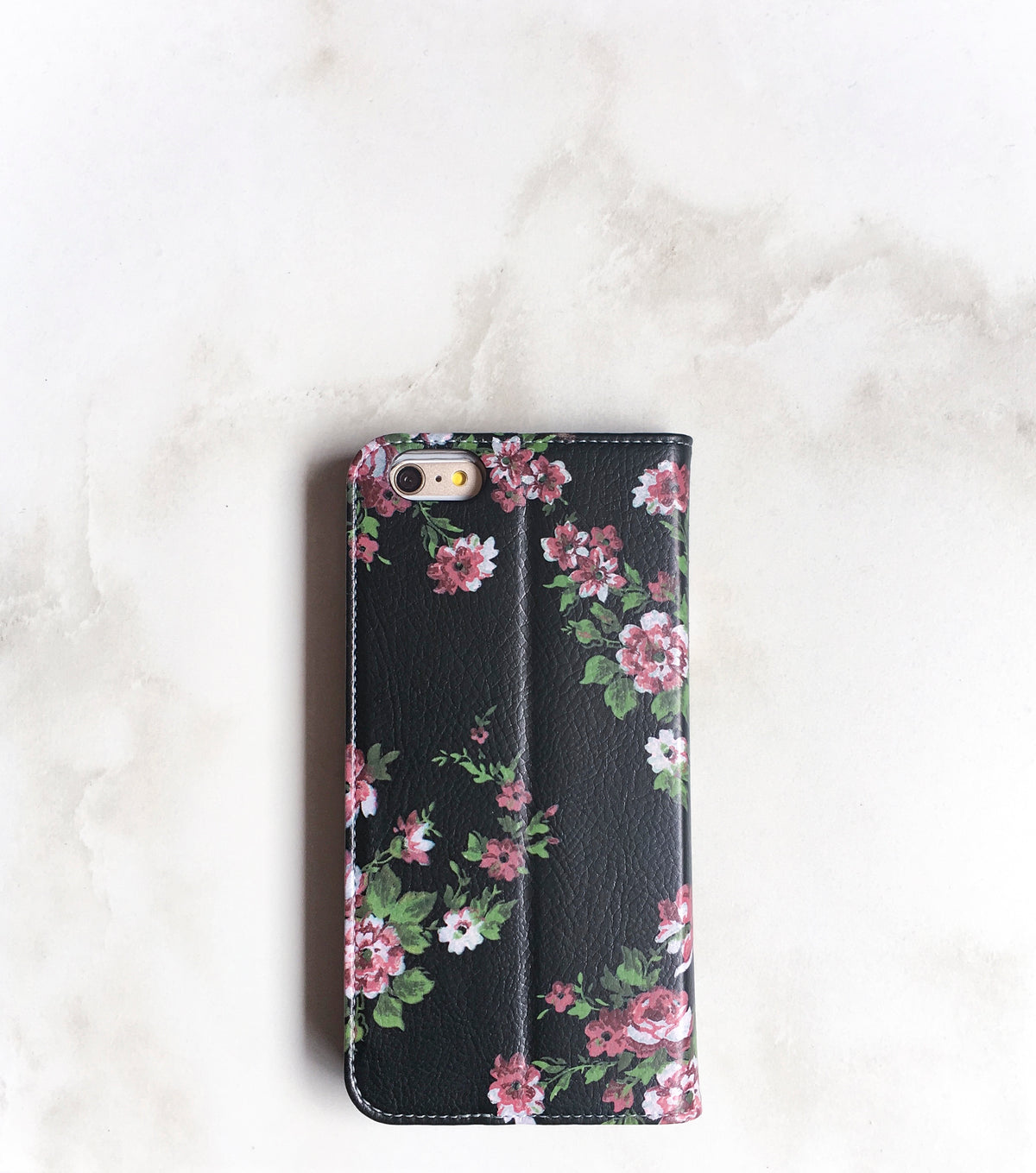 Floral Band Wallet case back view