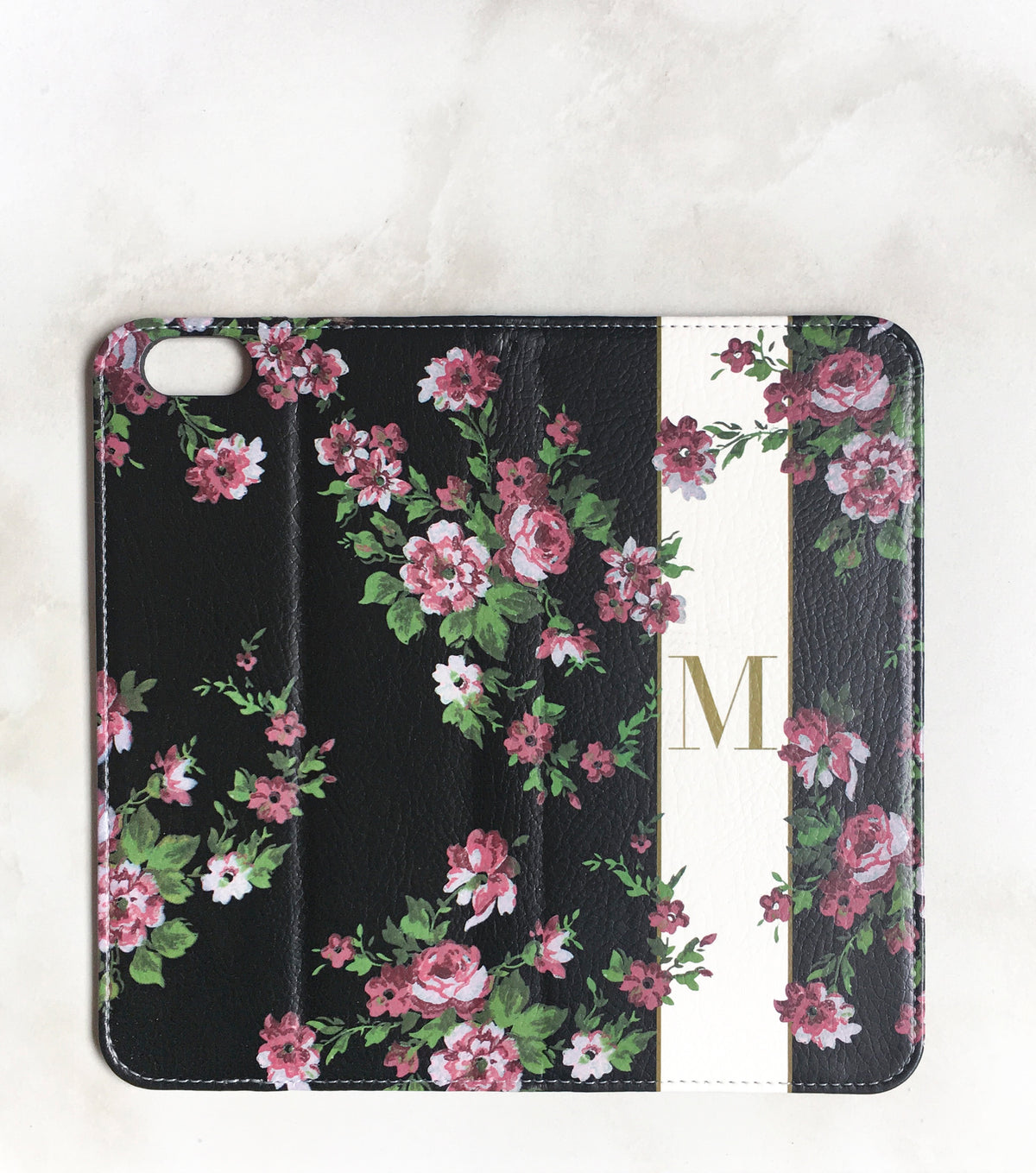 Floral Band Wallet for iPhone full view