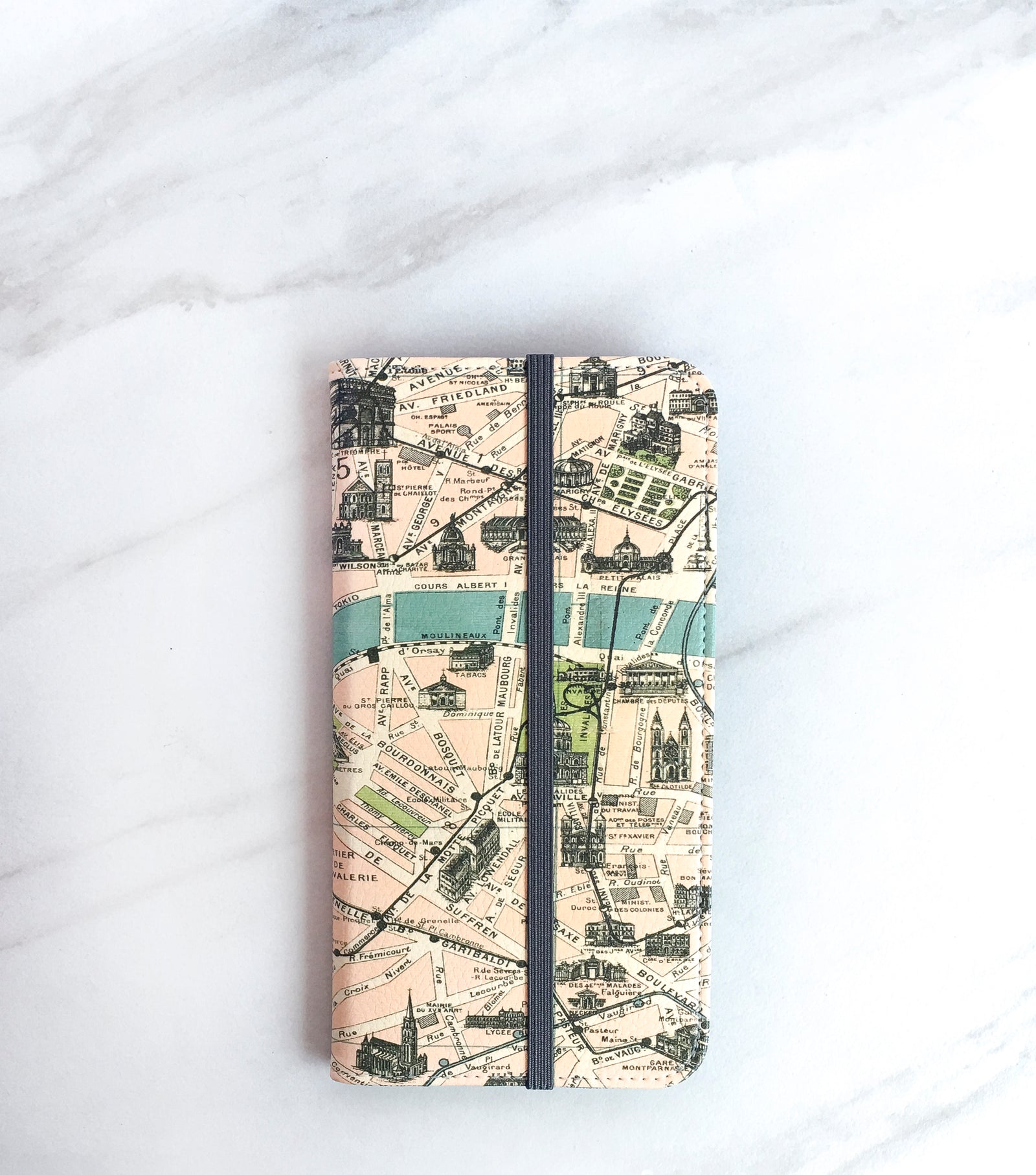 Paris Map iPhone 7 Wallet case