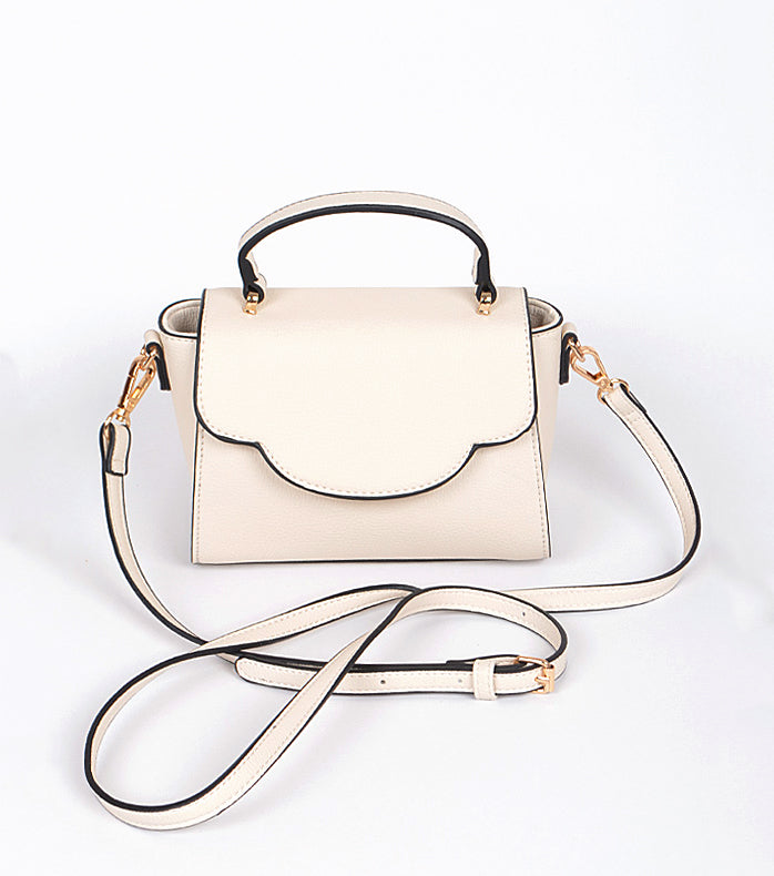 pretty ivory small handbag with adjustable strap