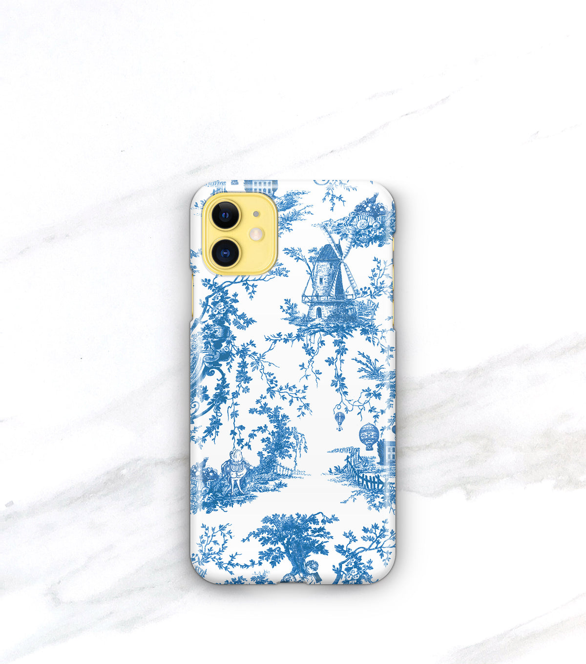 Blue Toile Case for a tropical iPhone 11 11 Pro and 11 Pro Max