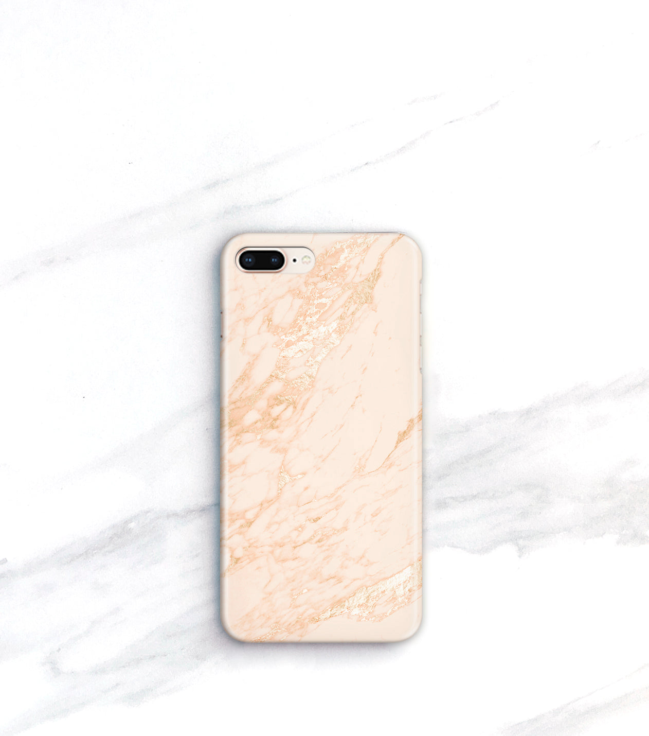 Blush Gold Marble Case for iPhone 8 Plus