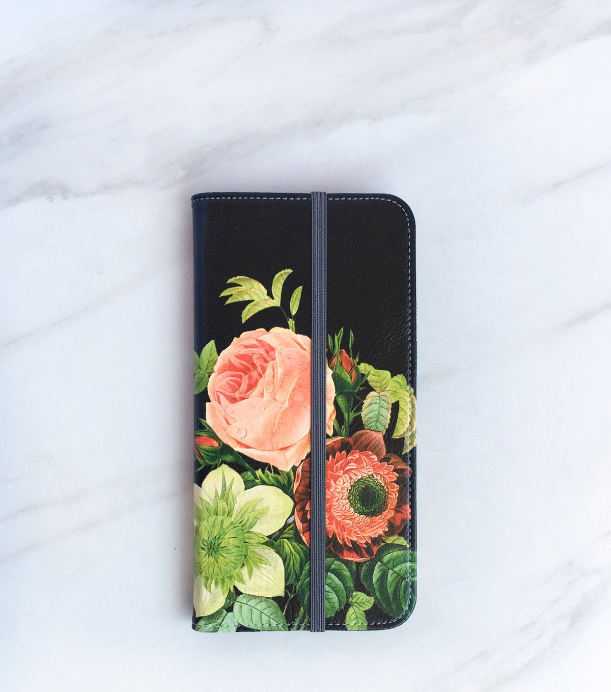 Bouquet wallet case in black
