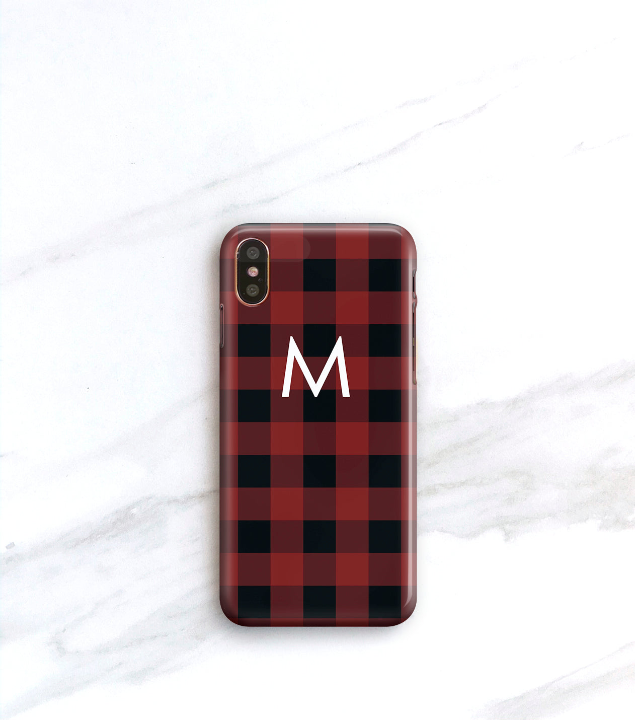 Buffalo Plaid with giant initial