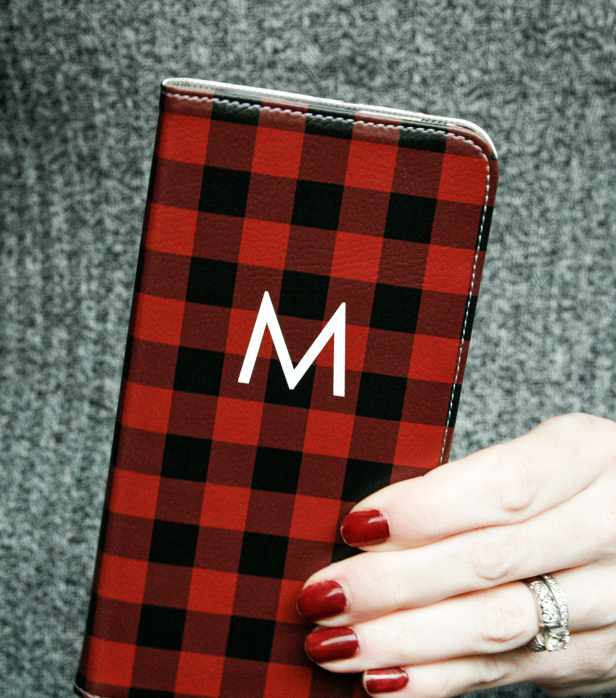 Buffalo Plaid Wallet case for iPhone
