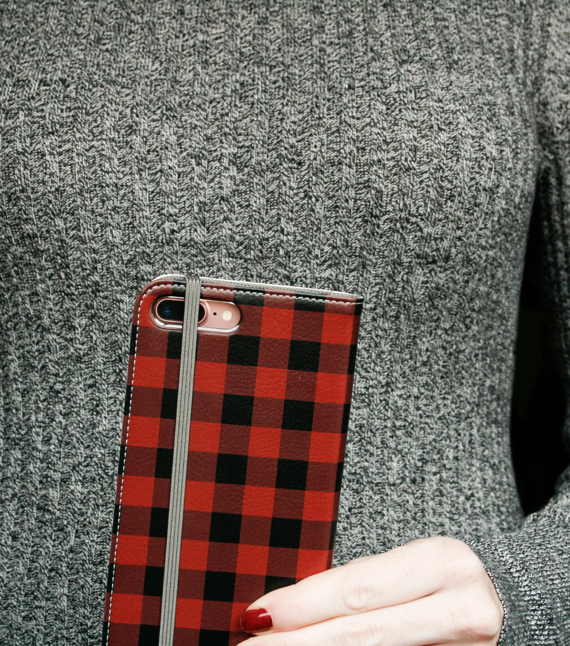 Buffalo Plaid Wallet case for iPhone