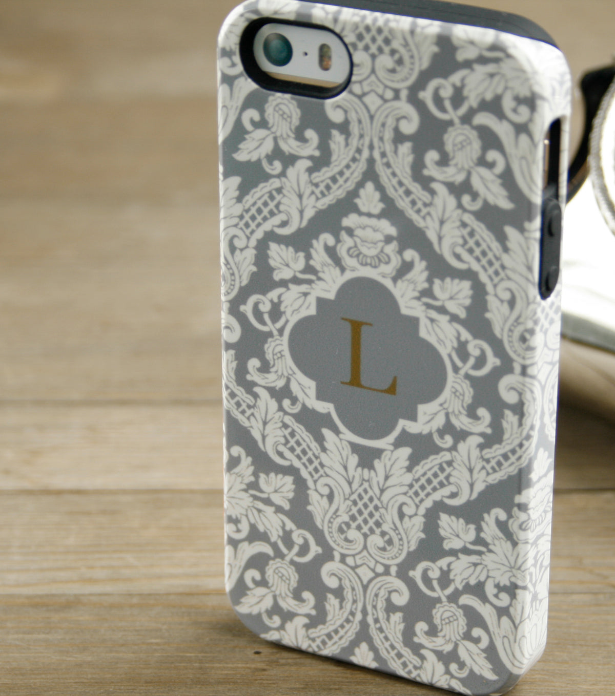 Gray Damask tough case