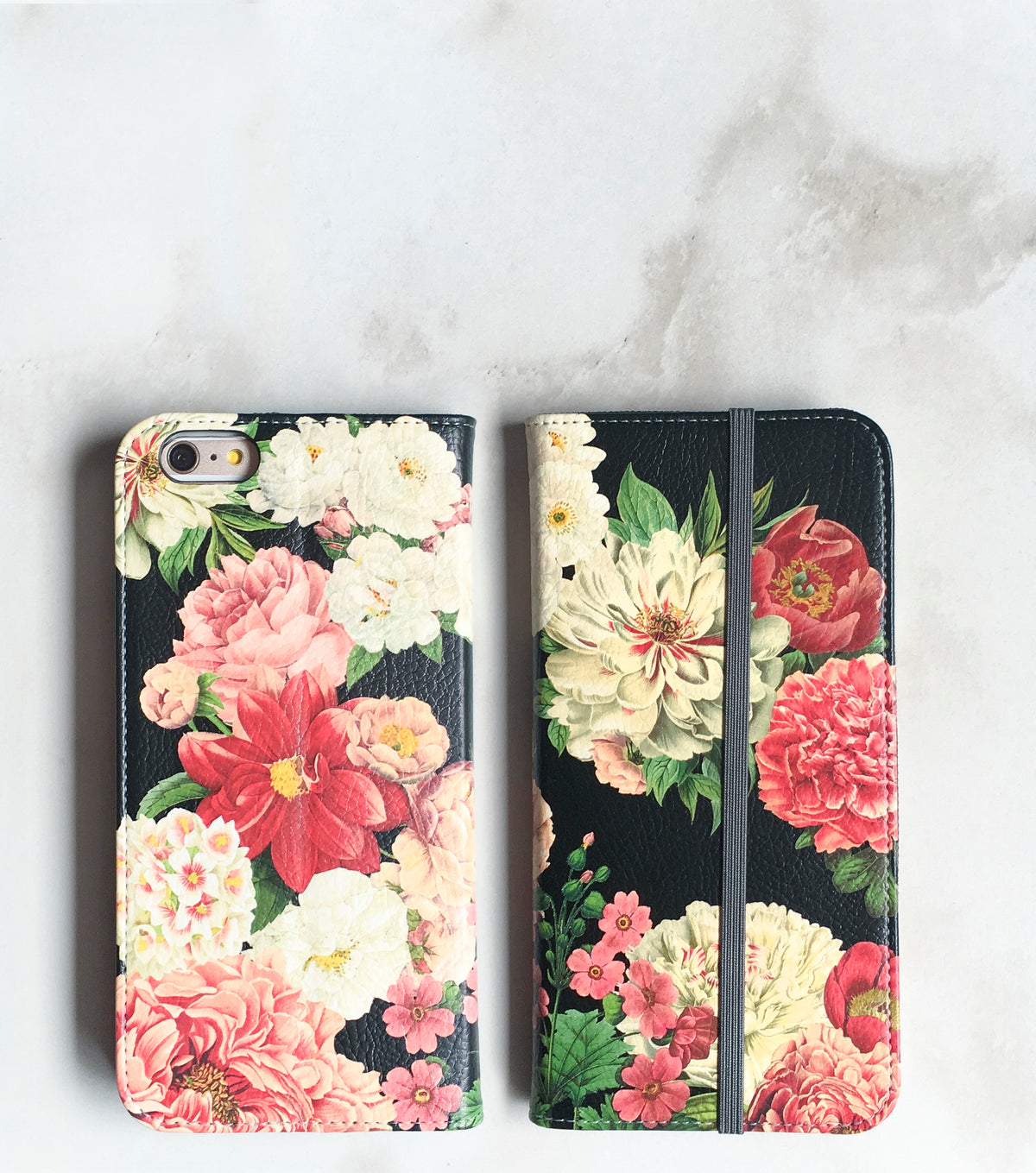 Floral Bunch Wallet case front and back