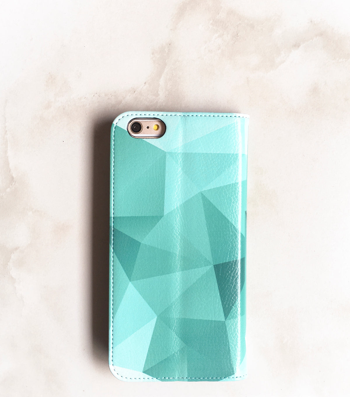 Teal Geometric iPhone 7 Wallet case