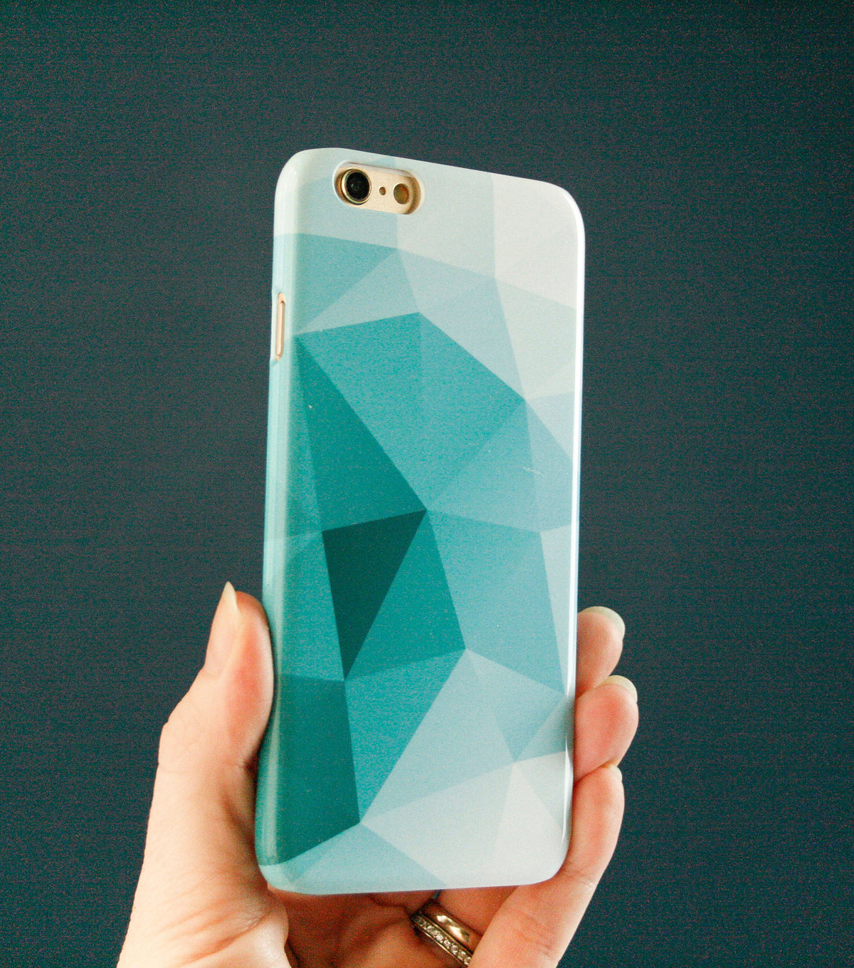 Teal Geometric Case