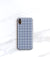 Black Gingham Case for iPhone X