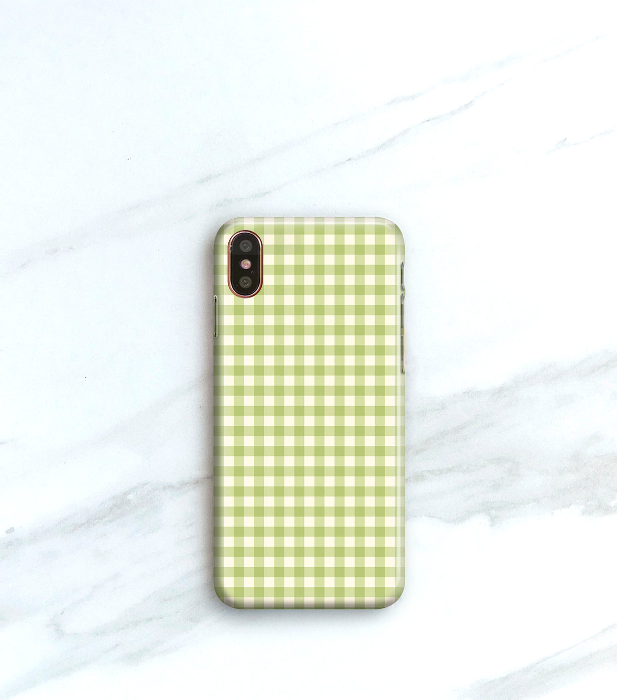 Green Checked Case for iPhoneX