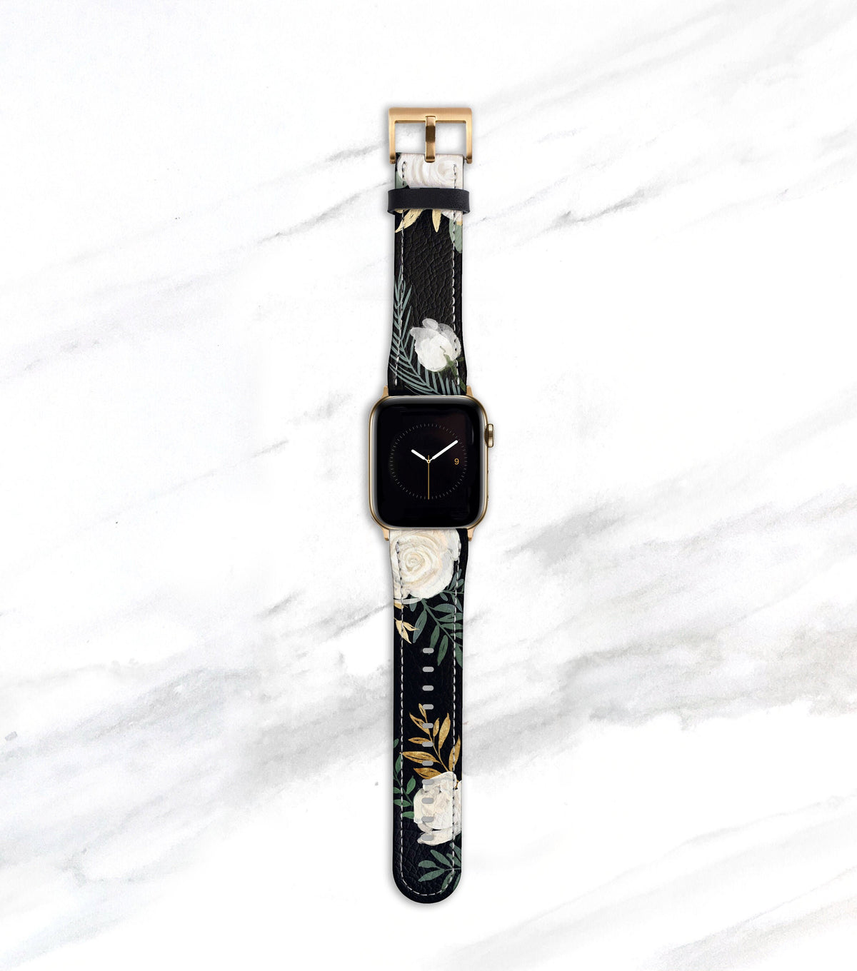 Watercolor Rose Floral Band for Apple Watch