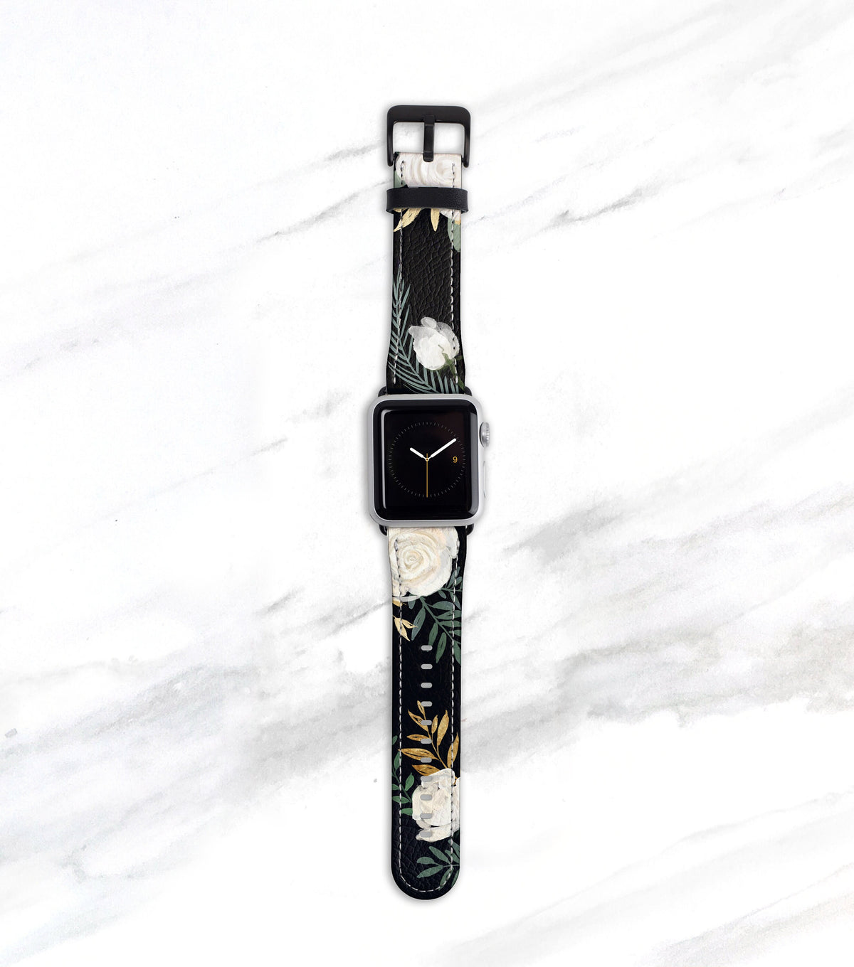 Watercolor Rose Floral Band for Apple Watch