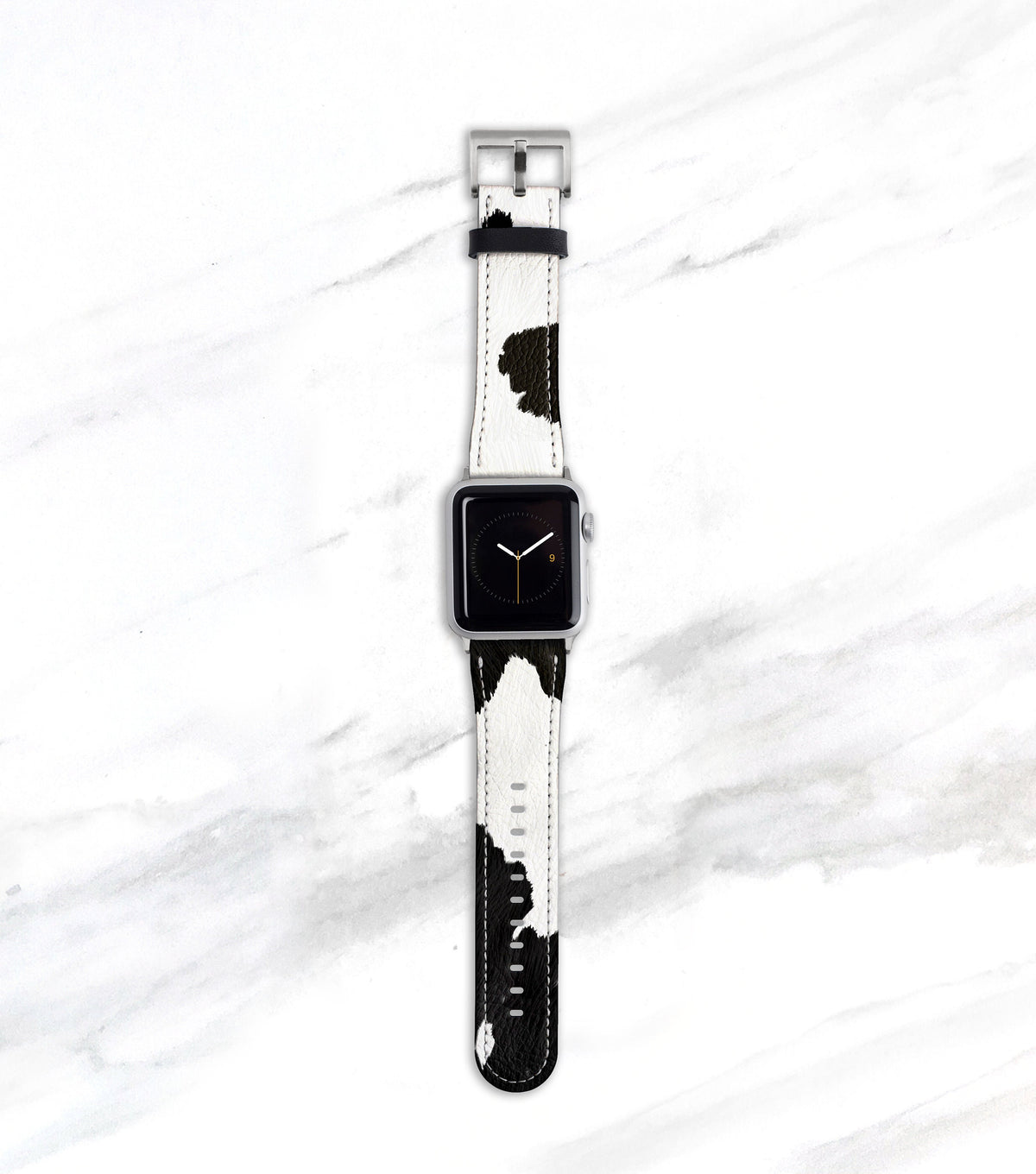 Black Cow Print Band for Apple Watch