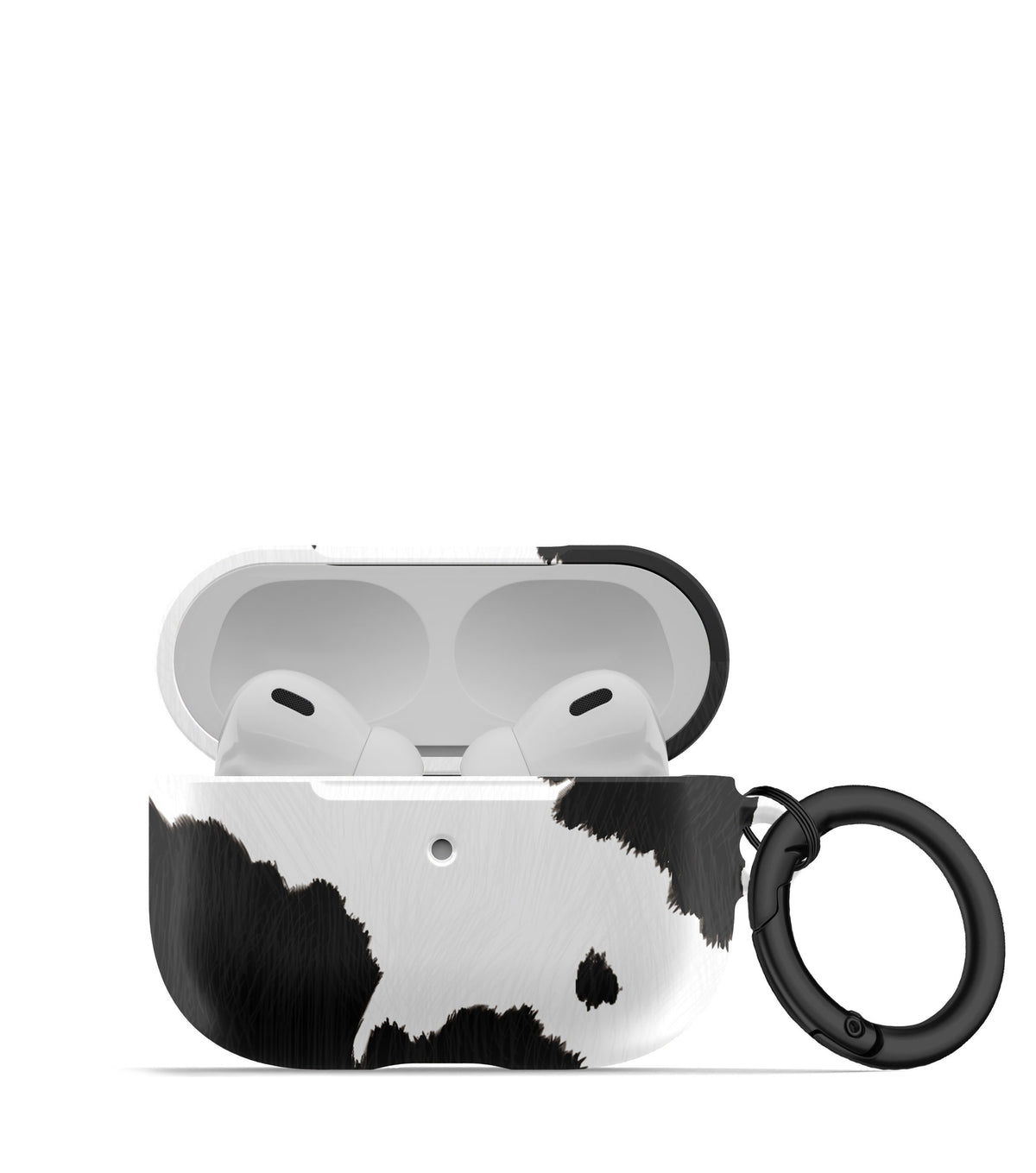 Black and White Cow AirPod Case