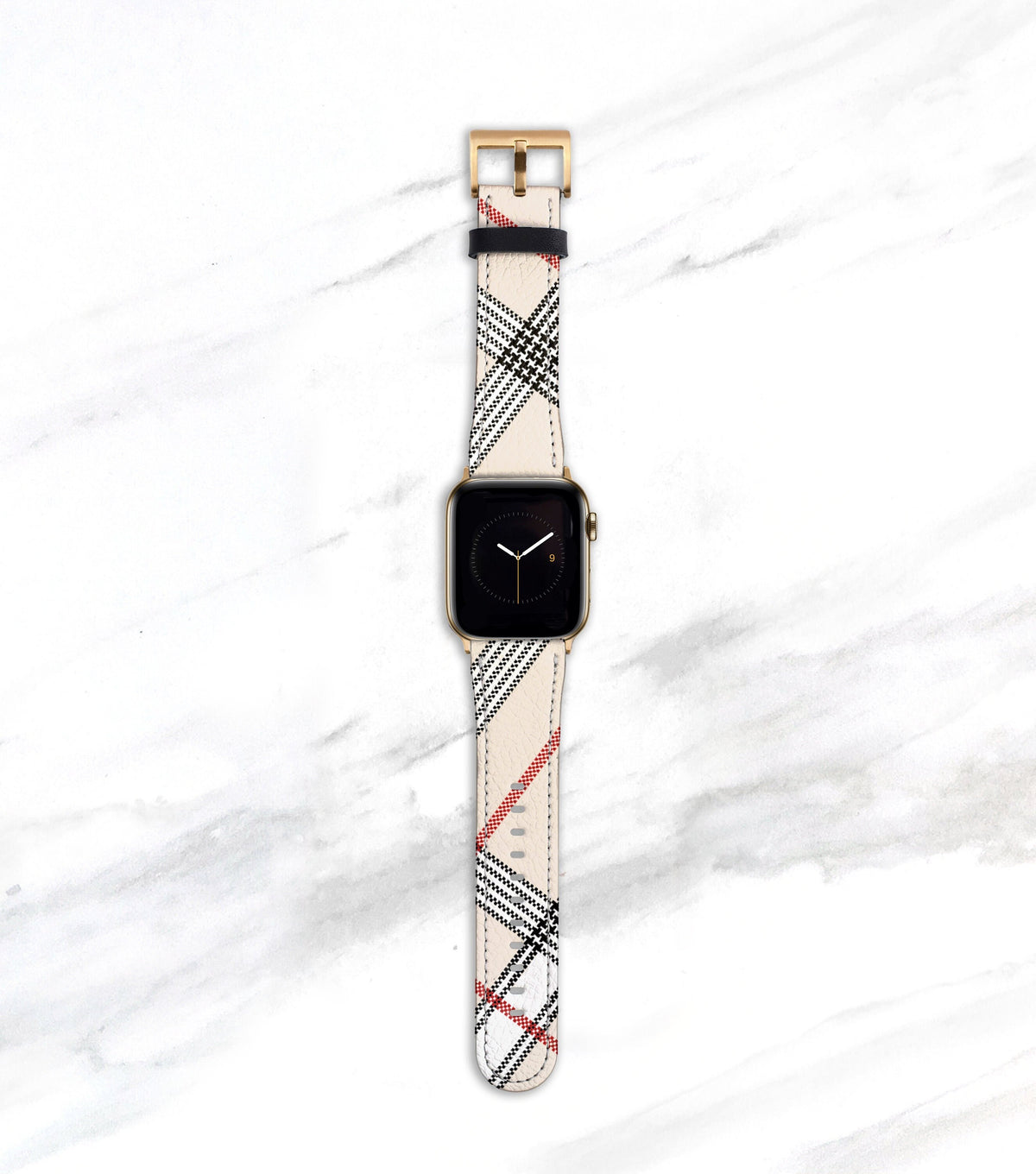 Luxury Plaid Light Nova Check Apple Watch Band