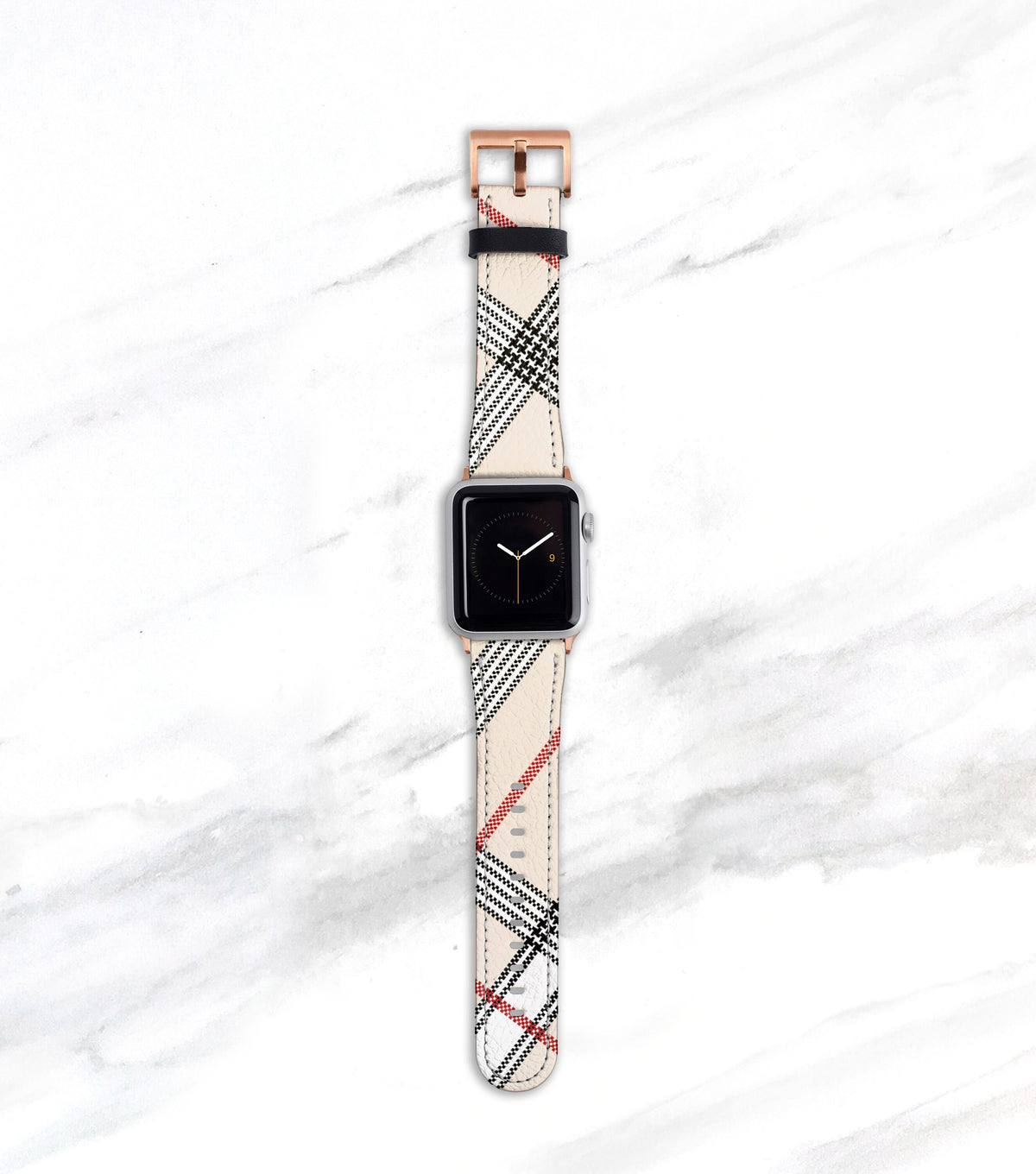 Luxury Plaid Light Nova Check Apple Watch Band