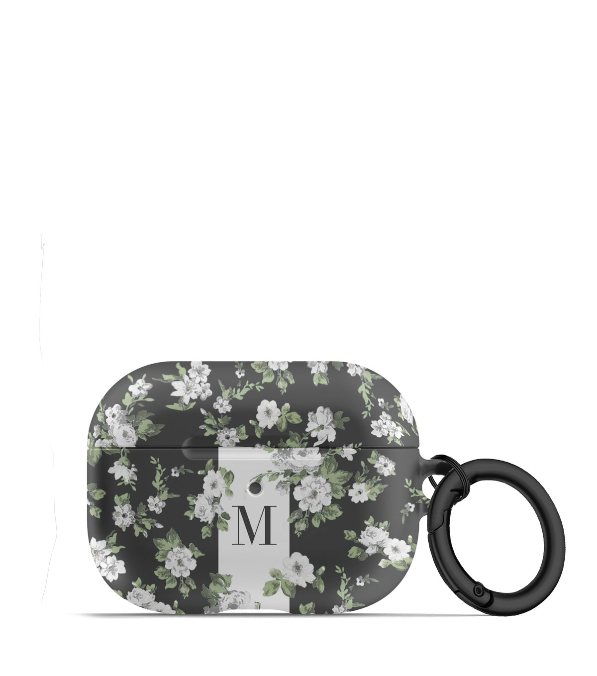 Tiny Floral on Black AirPods Case