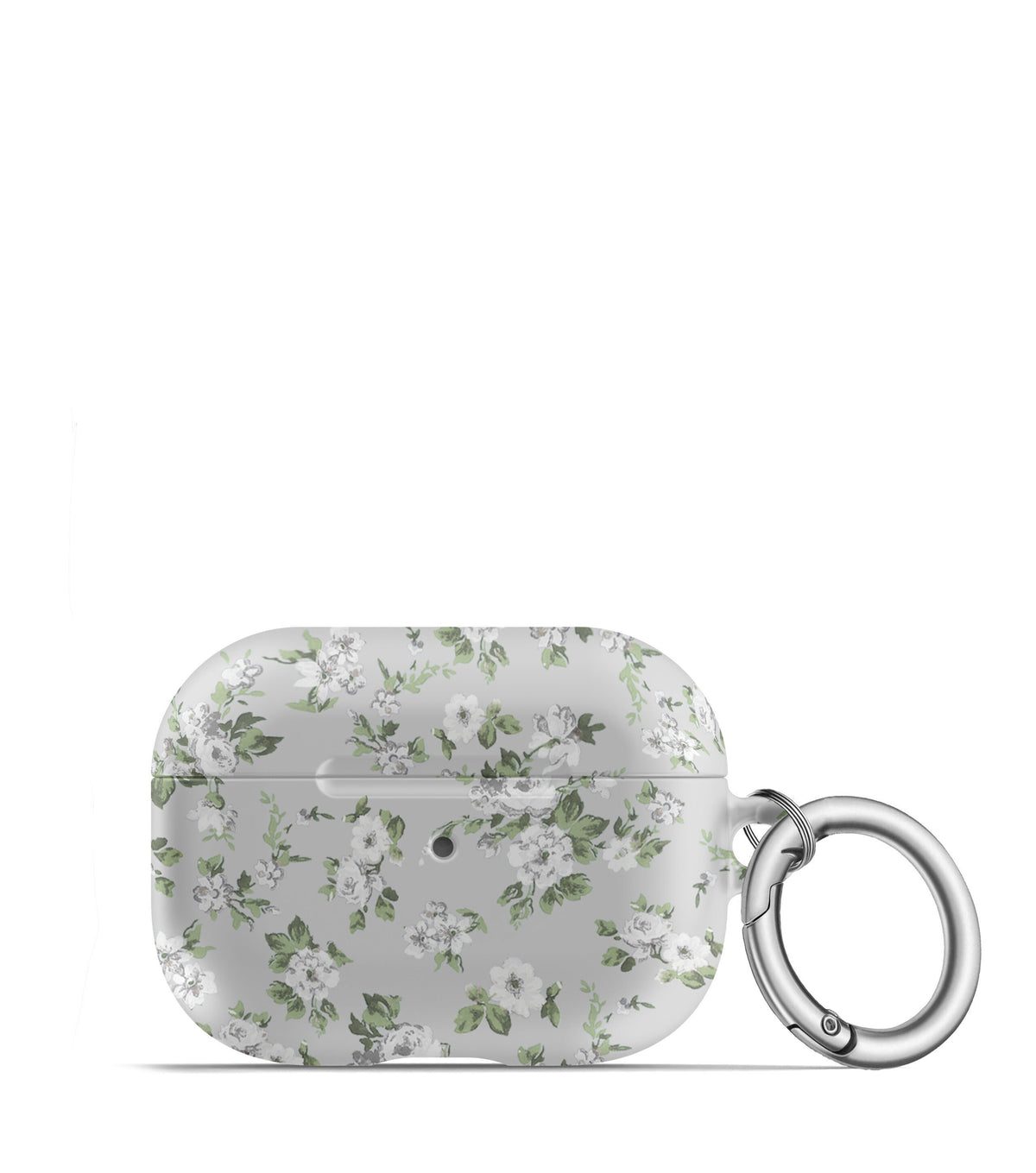 Tiny Floral on Gray AirPods Case