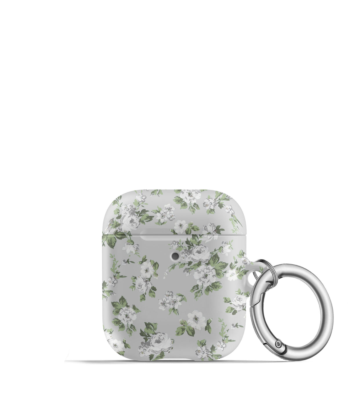 Tiny Floral on Gray AirPods Case