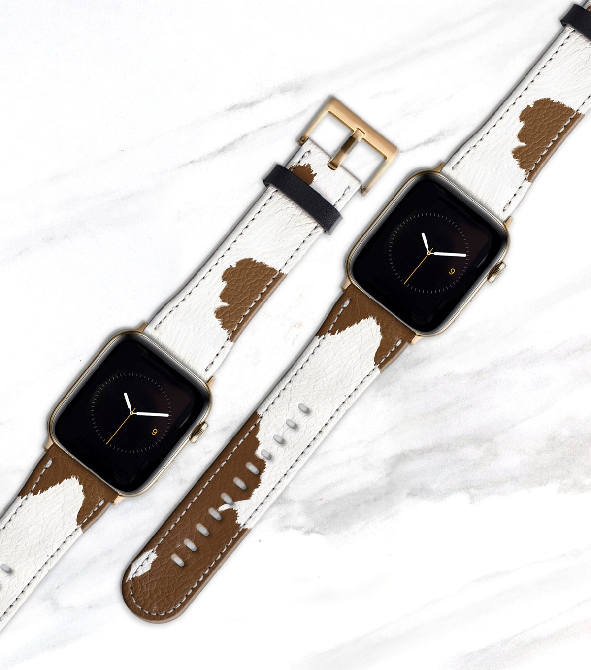 Brown Cow Print Band for Apple Watch