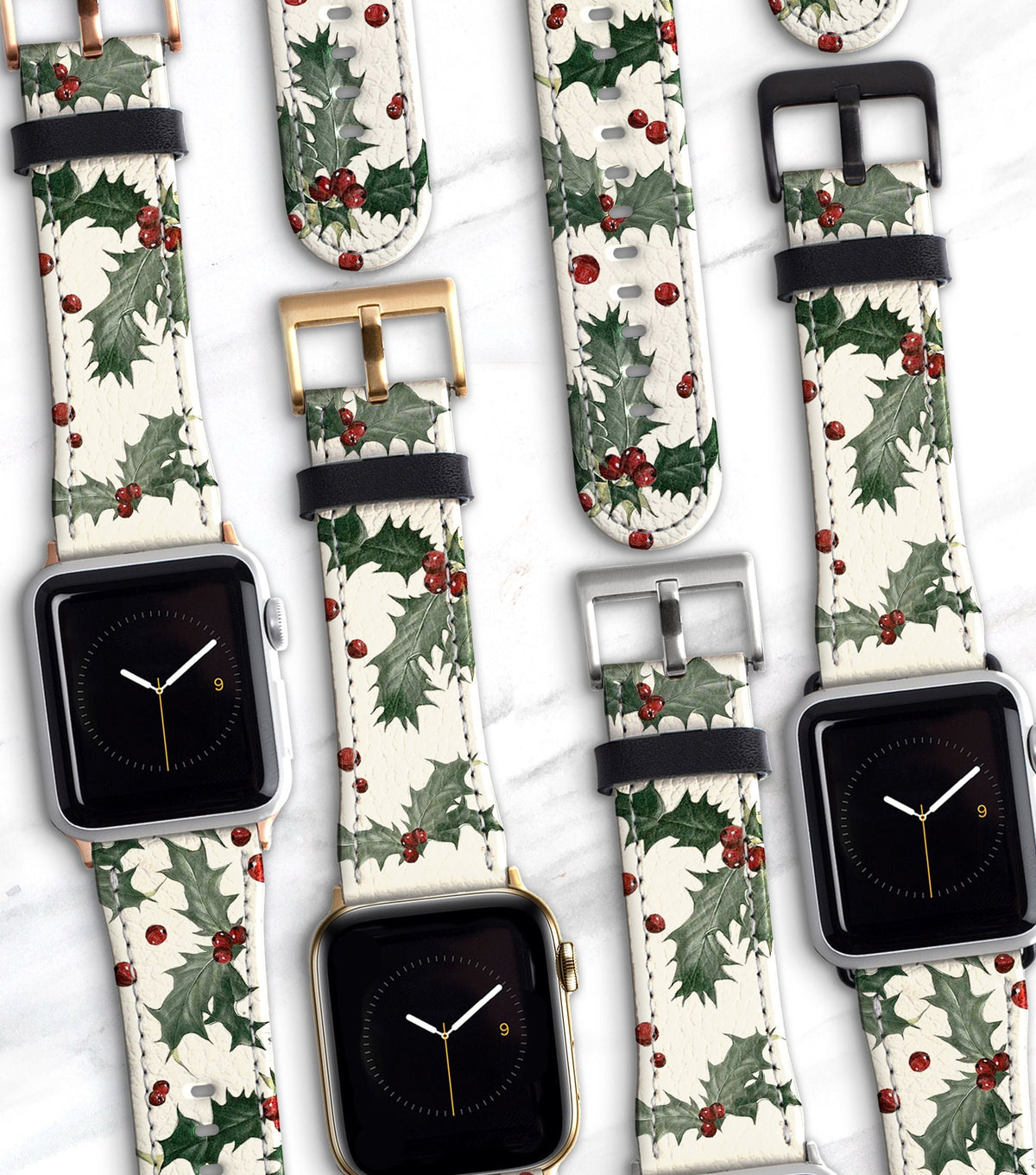 Vintage Holly Apple Watch Band