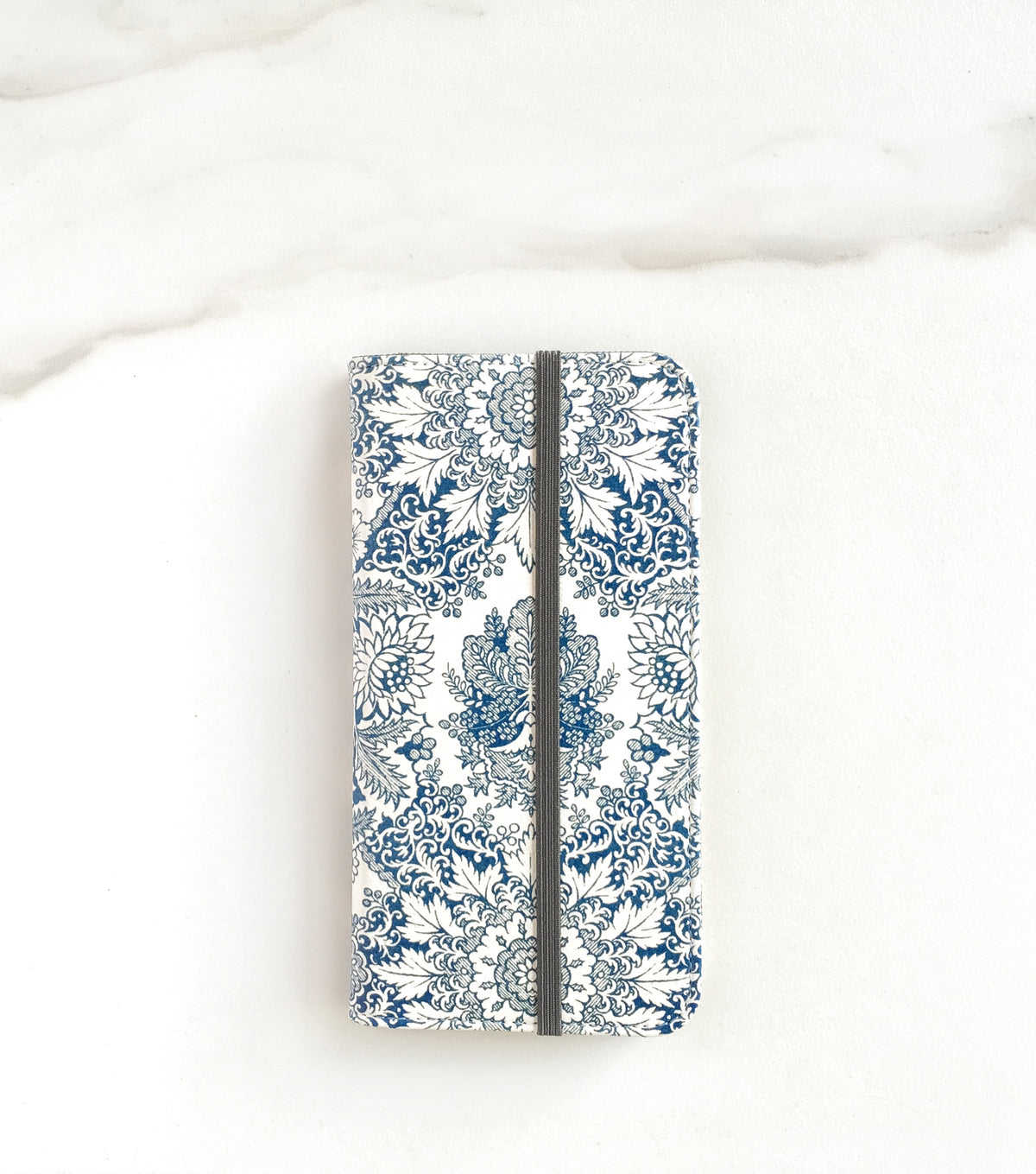 Indigo Boho Wallet case for iPhone with strap