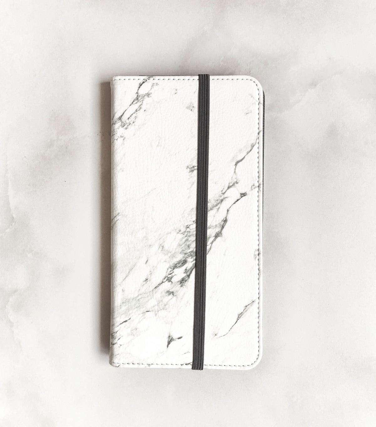 Marble Wallet case for iPhone with strap