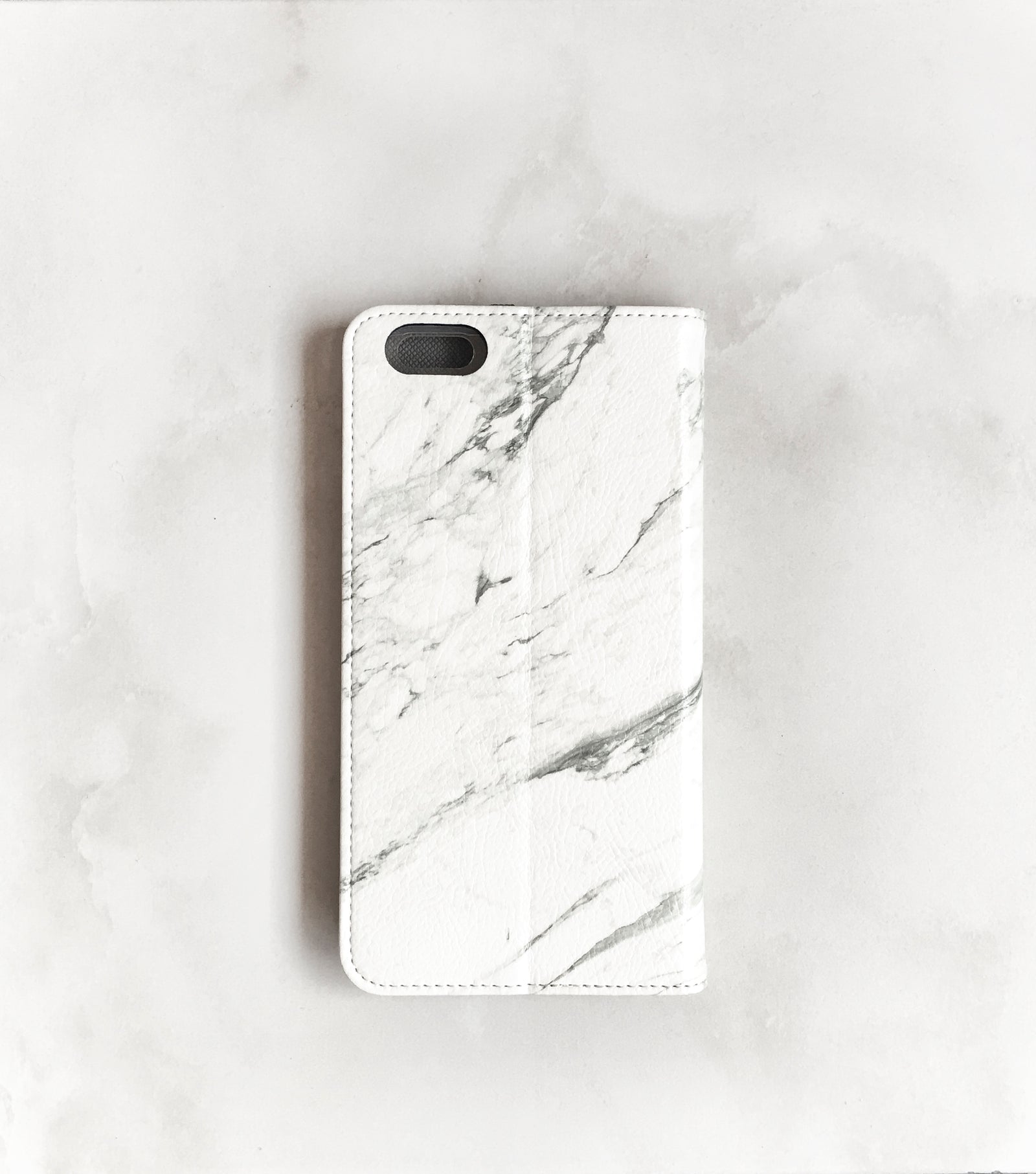 Marble Wallet case for iPhone with strap