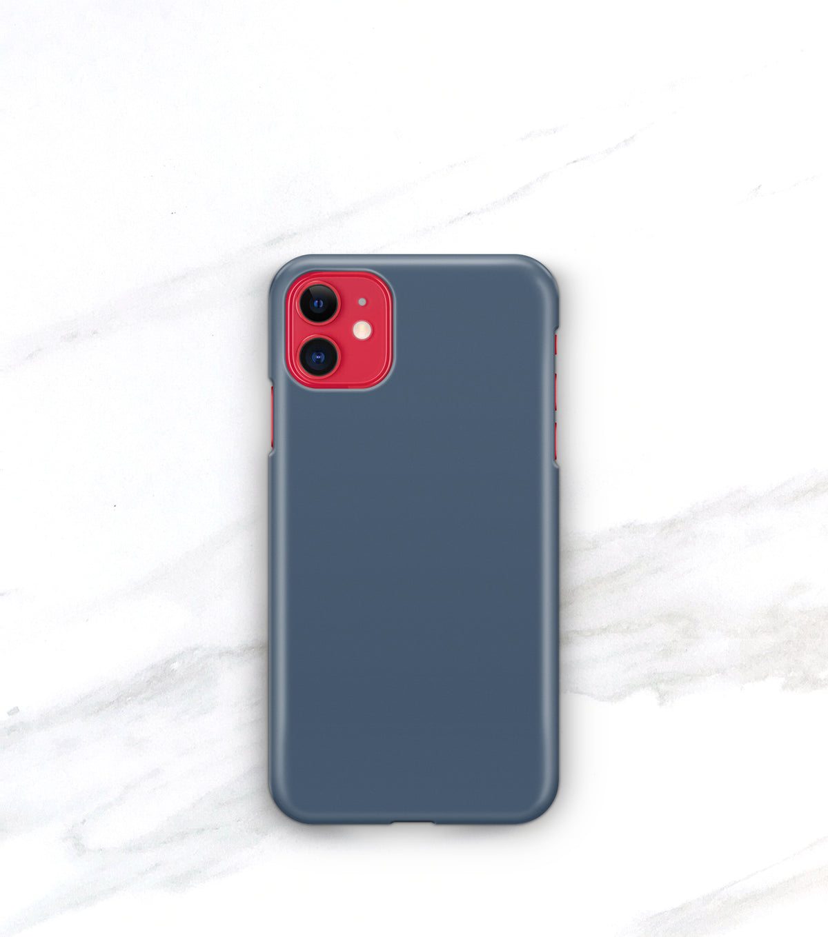 french blue case on a red iphone 11