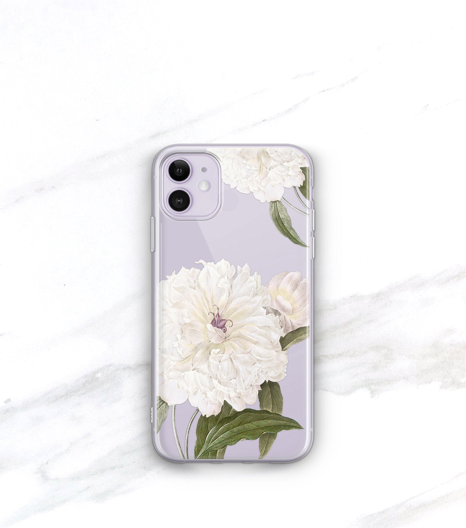 White Peony iPhone 7 Plus case