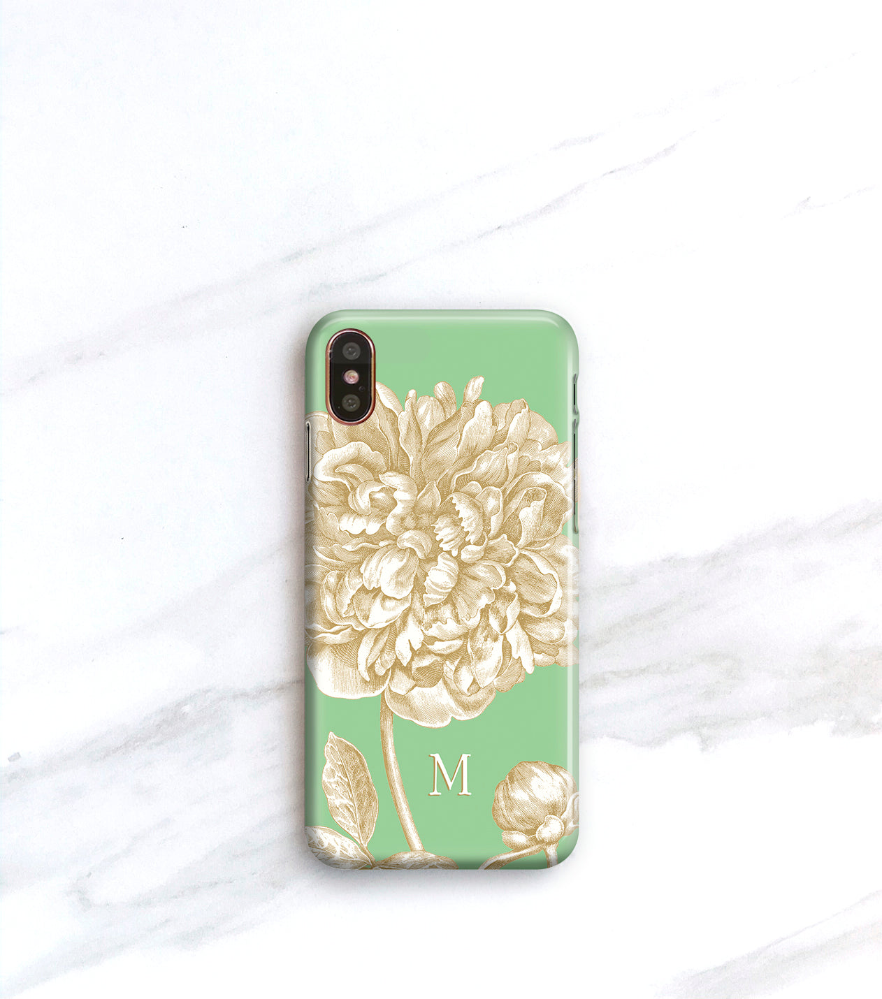 Vintage Peony Botanical Case for iPhone X