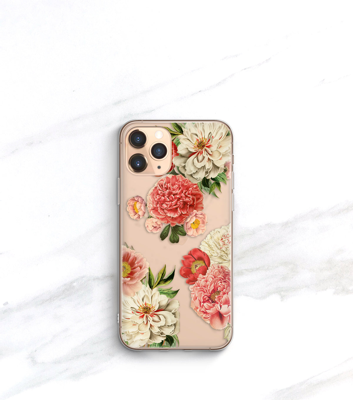 Peony Bunch Clear Case | iPhone