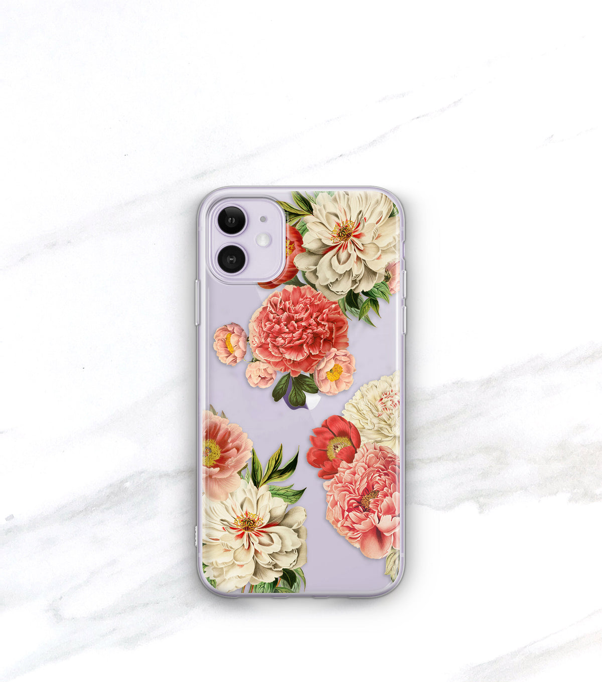 Peony Bunch Clear Case | iPhone